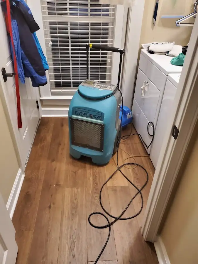 Commercial dehumidifier deployed for Flood Damage Cleanup in Mounds View